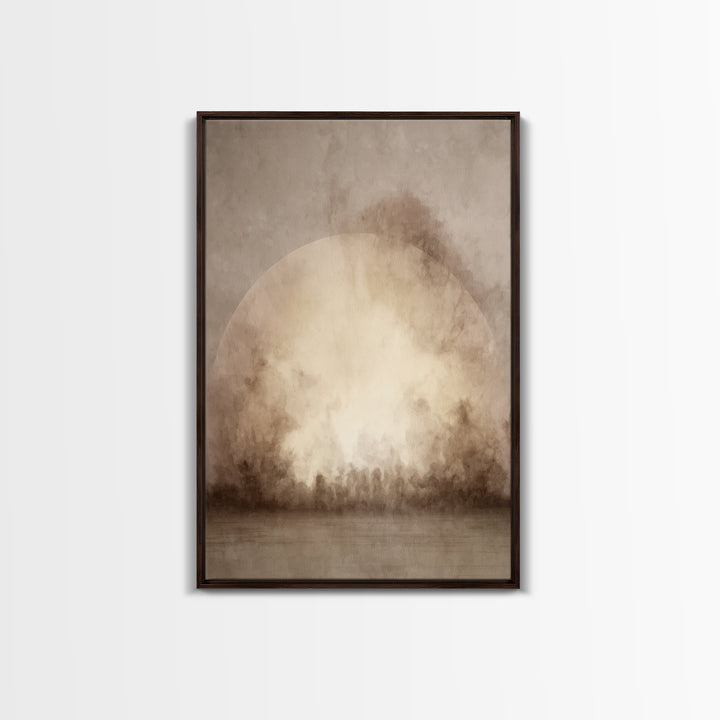 Dawn Of Hope - Framed Canvas Print - Christian Art Canvas - Christian Wall Art - Moody Christian Art - Christian Painting - Christian Gift