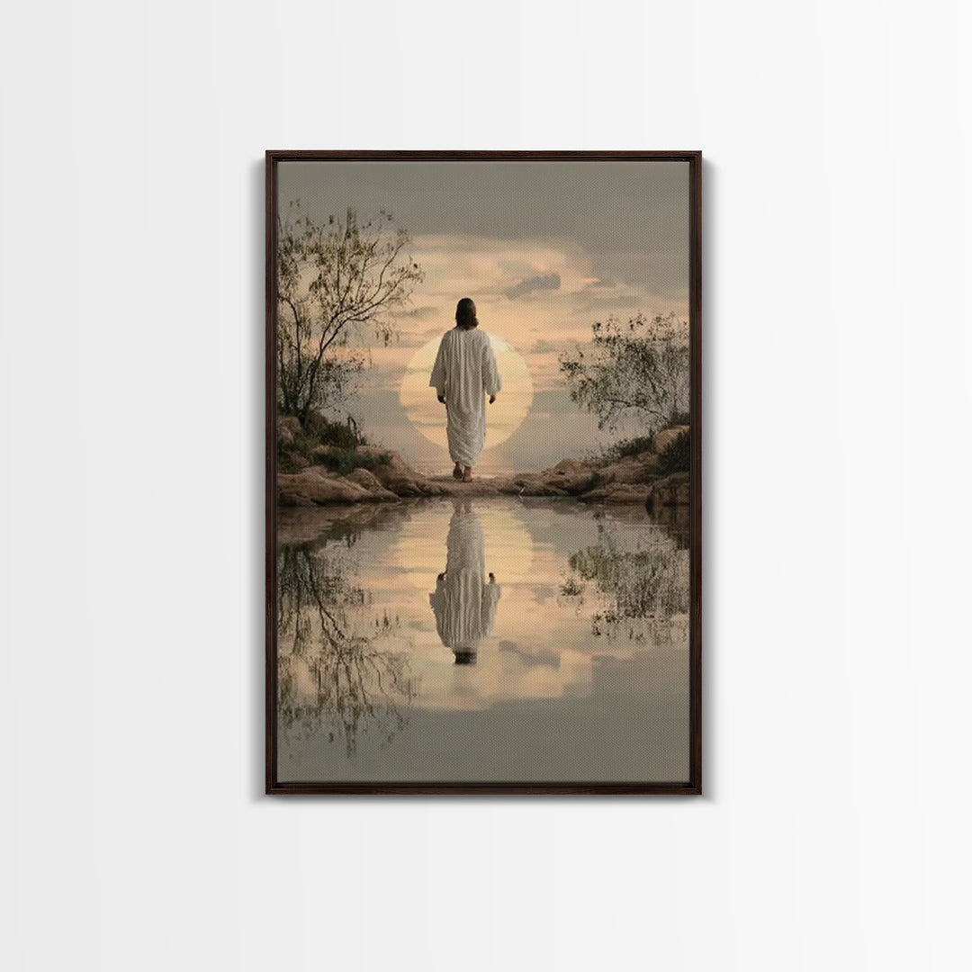 Eternal Pathway – Framed Canvas Print – Christian Wall Art – Christian Art Canvas – Jesus Painting – Christian Art Print – Subtle Christian