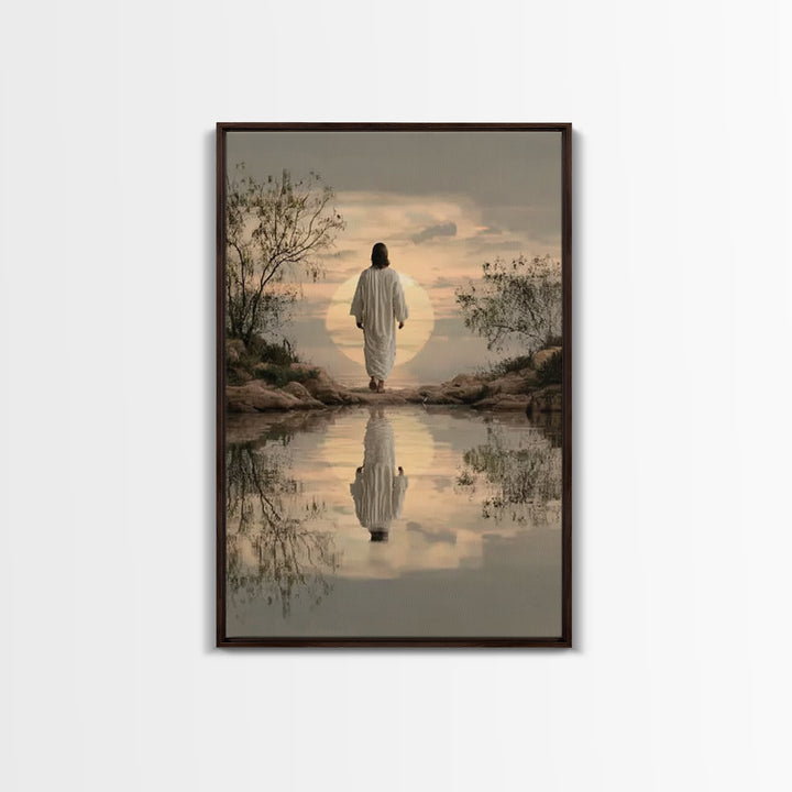 Eternal Pathway – Framed Canvas Print – Christian Wall Art – Christian Art Canvas – Jesus Painting – Christian Art Print – Subtle Christian