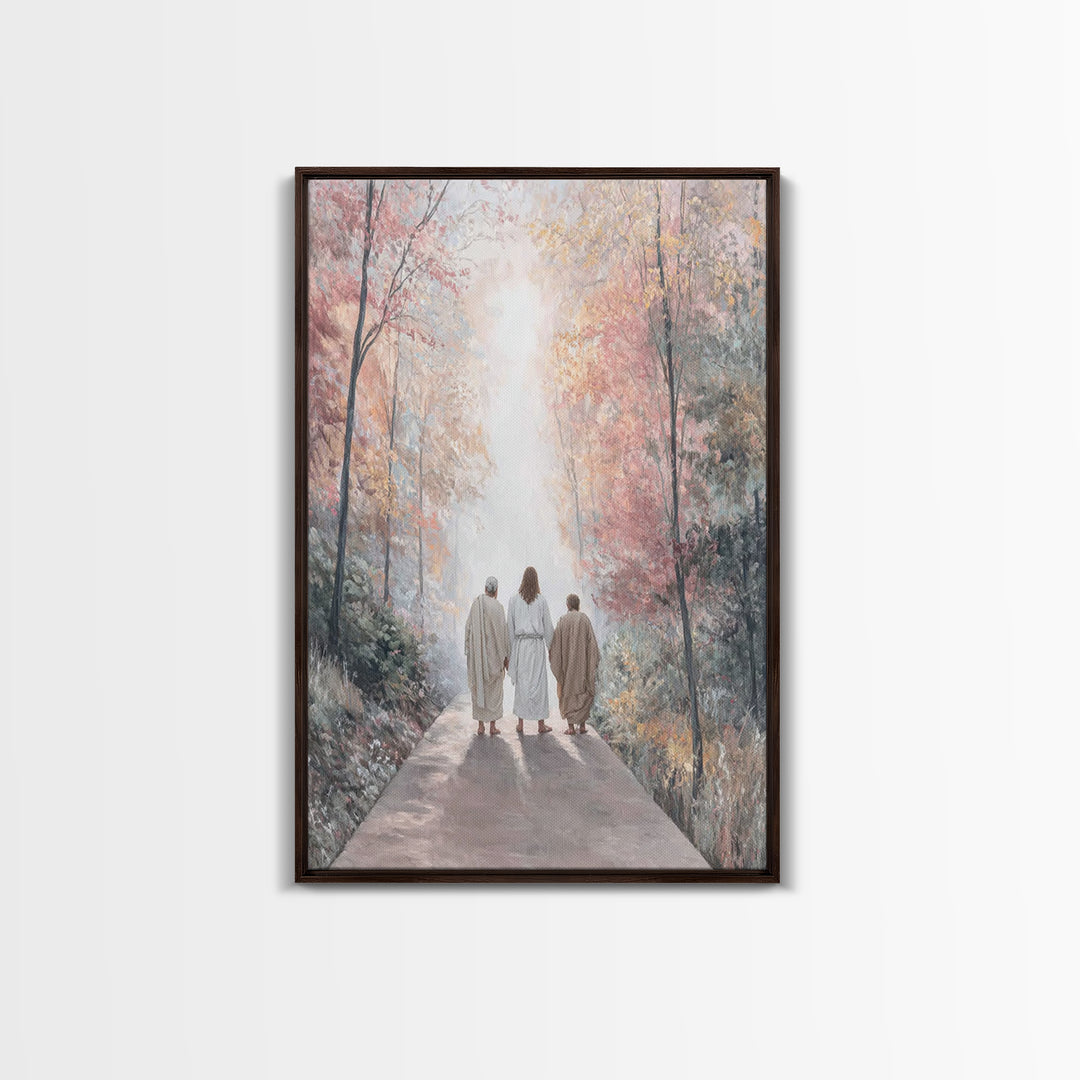 Path of Grace – Framed Canvas Print – Christian Art Canvas – Jesus Painting – Christian Wall Art – Christian Christmas Art – Christian Gift