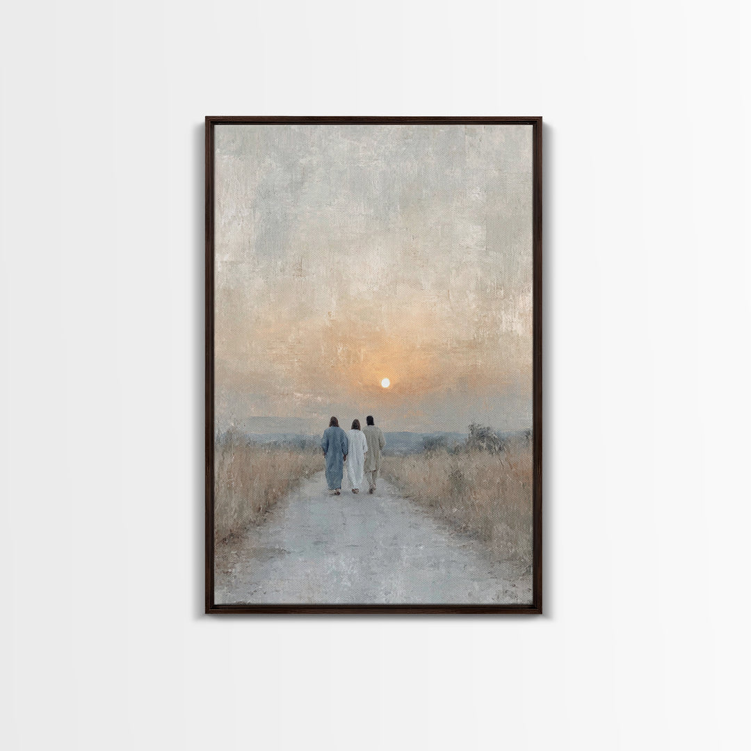 Wanderers of Light | Framed Canvas Print | Christian Wall Art | Christian Art Canvas | Jesus Painting | Vintage Christian Art | Christian C