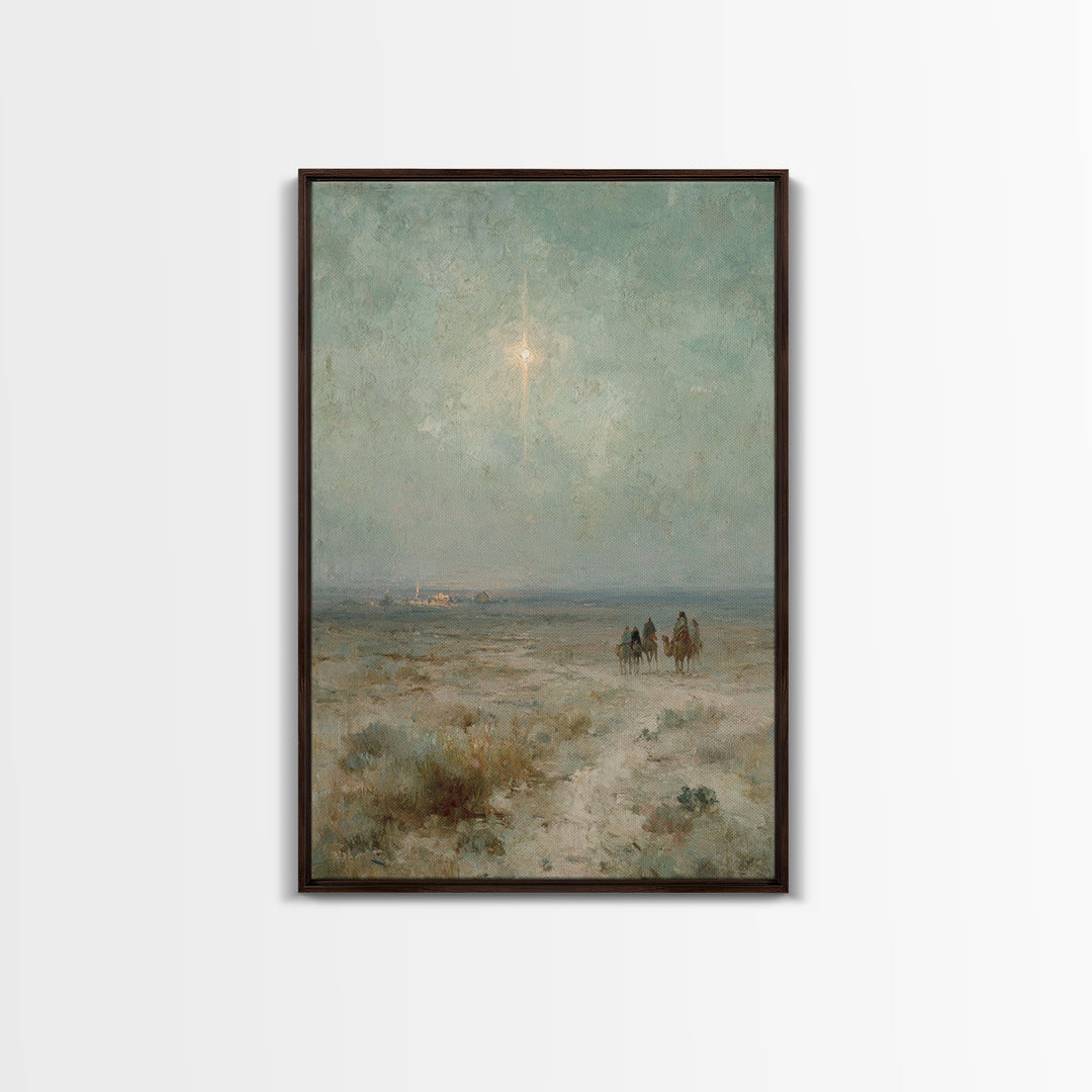 Garden Meeting Grace | Framed Canvas Print | Christian Wall Art | Jesus Painting | Christian Art Canvas | Vintage Christian Art | Christian