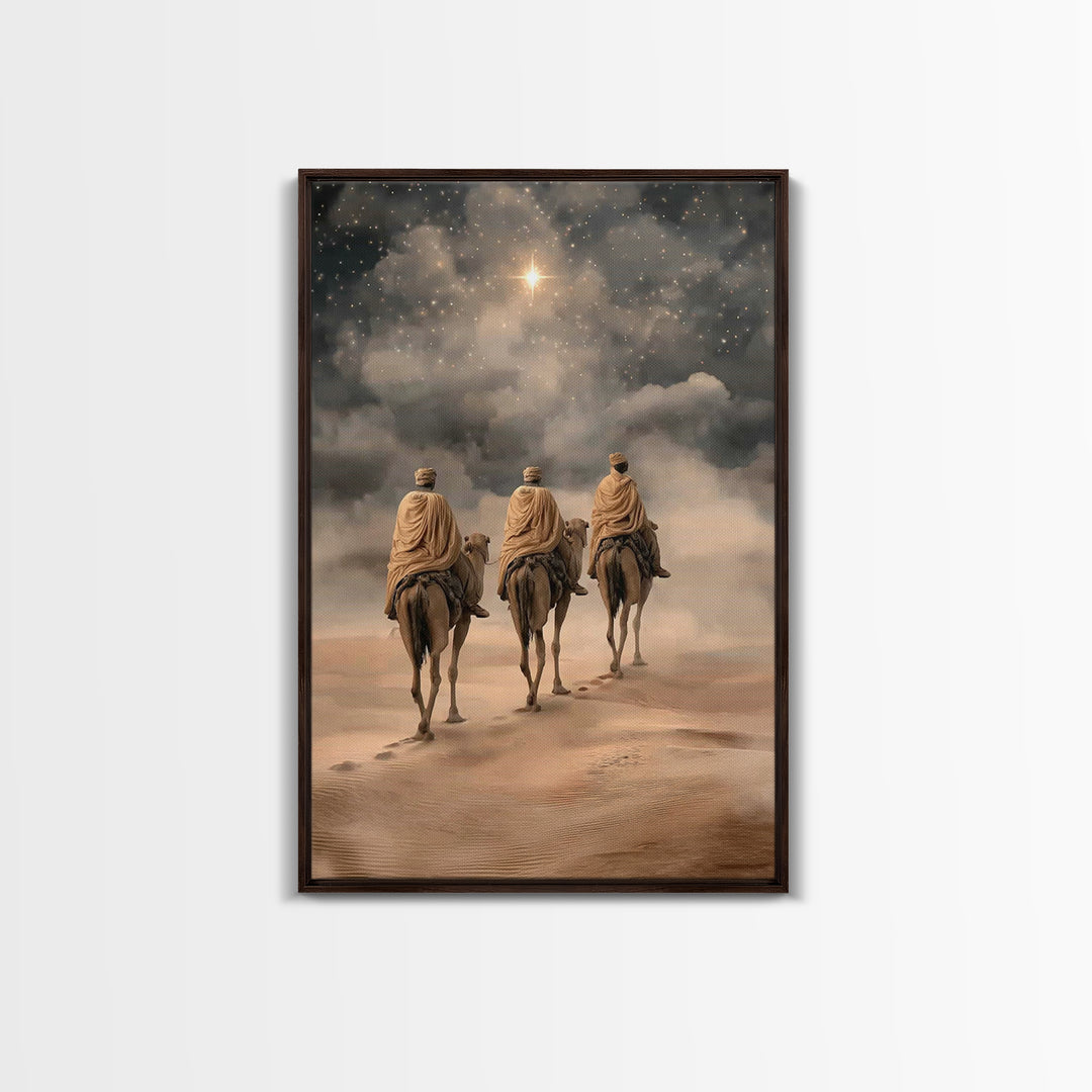 Star of the East, Framed Canvas Print, Christian Wall Art, Christian Art Canvas, Christmas Art Prints, Christian Christmas Art, Christian G