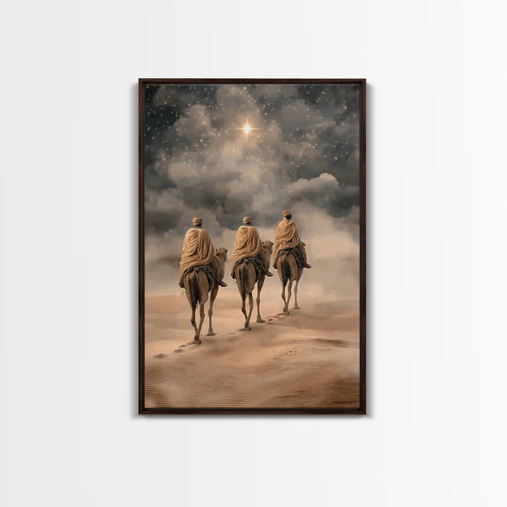 Star of the East, Framed Canvas Print, Christian Wall Art, Christian Art Canvas, Christmas Art Prints, Christian Christmas Art, Christian G