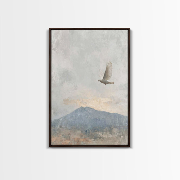 Spirit of Peace – Framed Canvas Print – Christian Wall Art – Christian Art Canvas – Minimalist Christian Art – Christian Art Print – Unique
