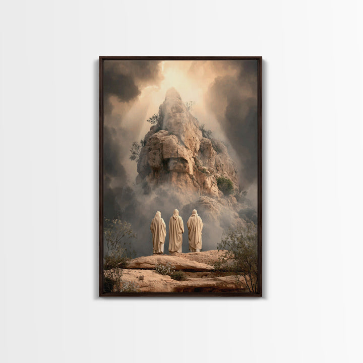 Summit of Glory – Framed Canvas Print – Christian Art Canvas – Christian Wall Art – Jesus Painting – Modern Christian Art – Christian Gift