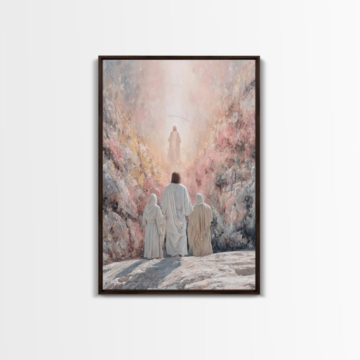 Mountain Glory – Framed Canvas Print – Christian Wall Art – Christian Art Canvas – Jesus Painting – Christian Christmas Art