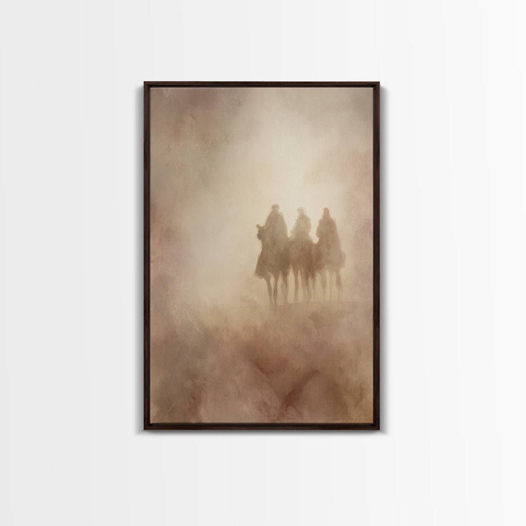 Sacred Mist – Framed Canvas Print – Christian Christmas Art – Christian Wall Art – Christian Art Canvas – Jesus Painting