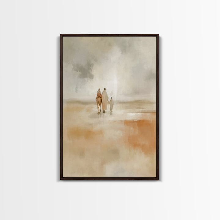 Holy Refuge – Framed Canvas Print – Christian Art Canvas – Christian Wall Art – Christmas Art – Christian Christmas Art – Jesus Painting