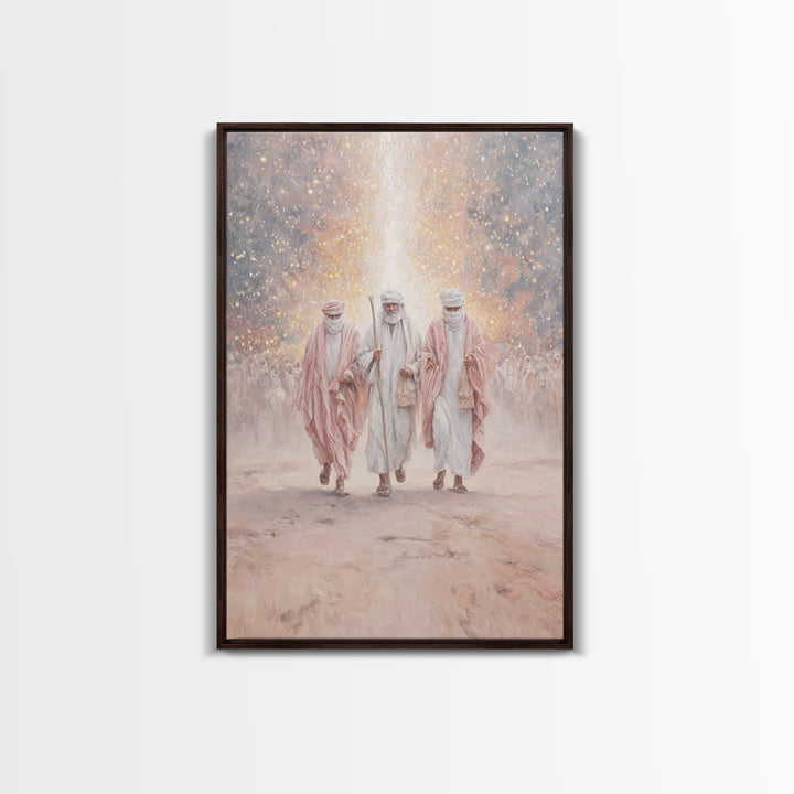 Desert Prophets – Framed Canvas Print – Christian Art Canvas – Christmas Art – Christian Wall Art – Christian Christmas Art – Jesus Paintin