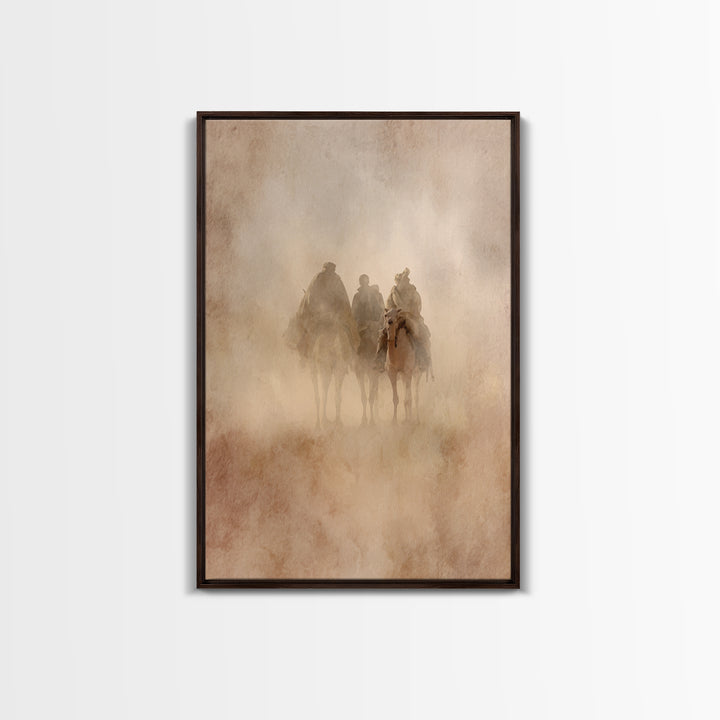 Sacred Journey – Framed Canvas Print – Jesus Painting – Christian Art Canvas – Christian Christmas Art – Christian Wall Art – Christmas Art