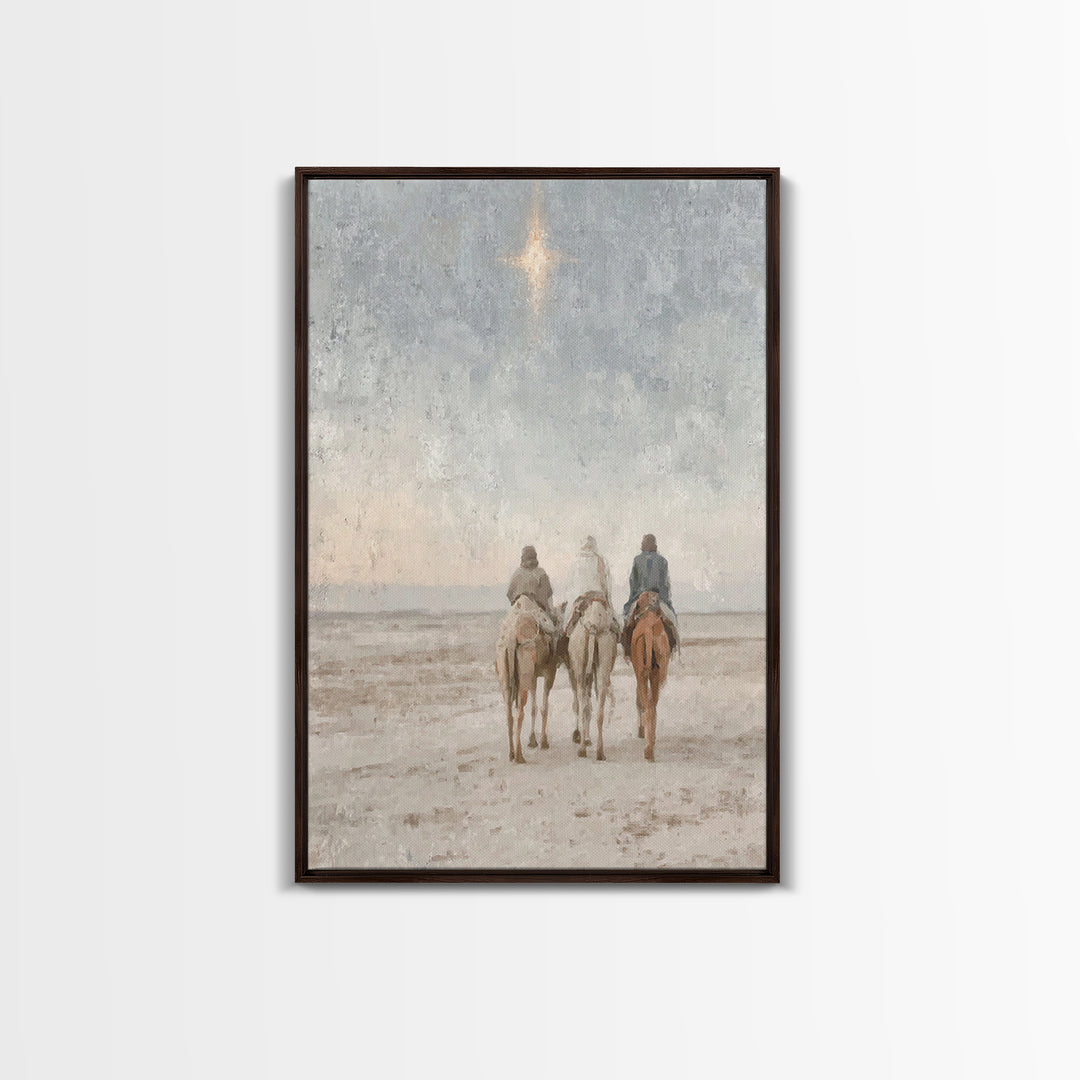 Gifts of Dawn – Framed Canvas Print – Christian Christmas Art – Christian Art Canvas – Christmas Art – Christian Wall Art – Jesus Painting