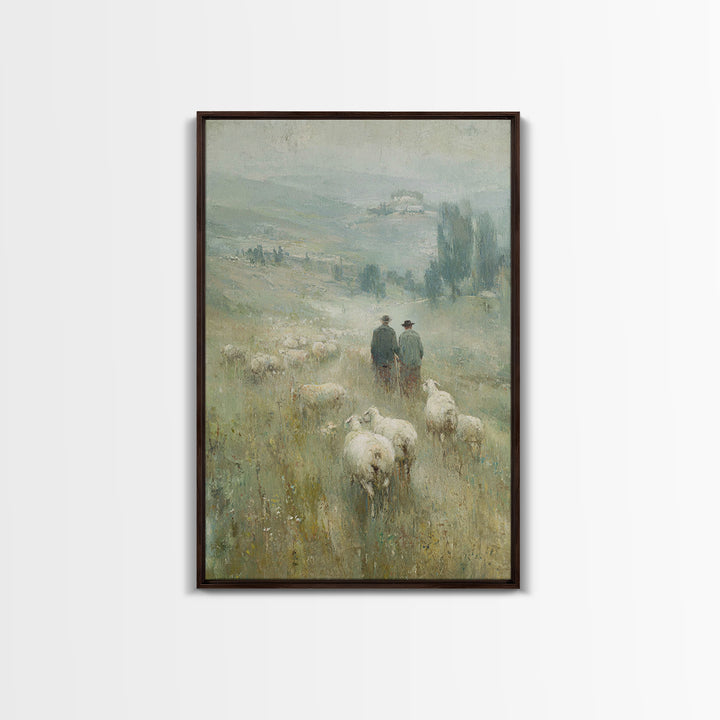 Quiet Bethlehem Path – Framed Canvas Print – Christian Art – Christian Wall Art – Christian Art Canvas – Christmas Art – Christian Christma