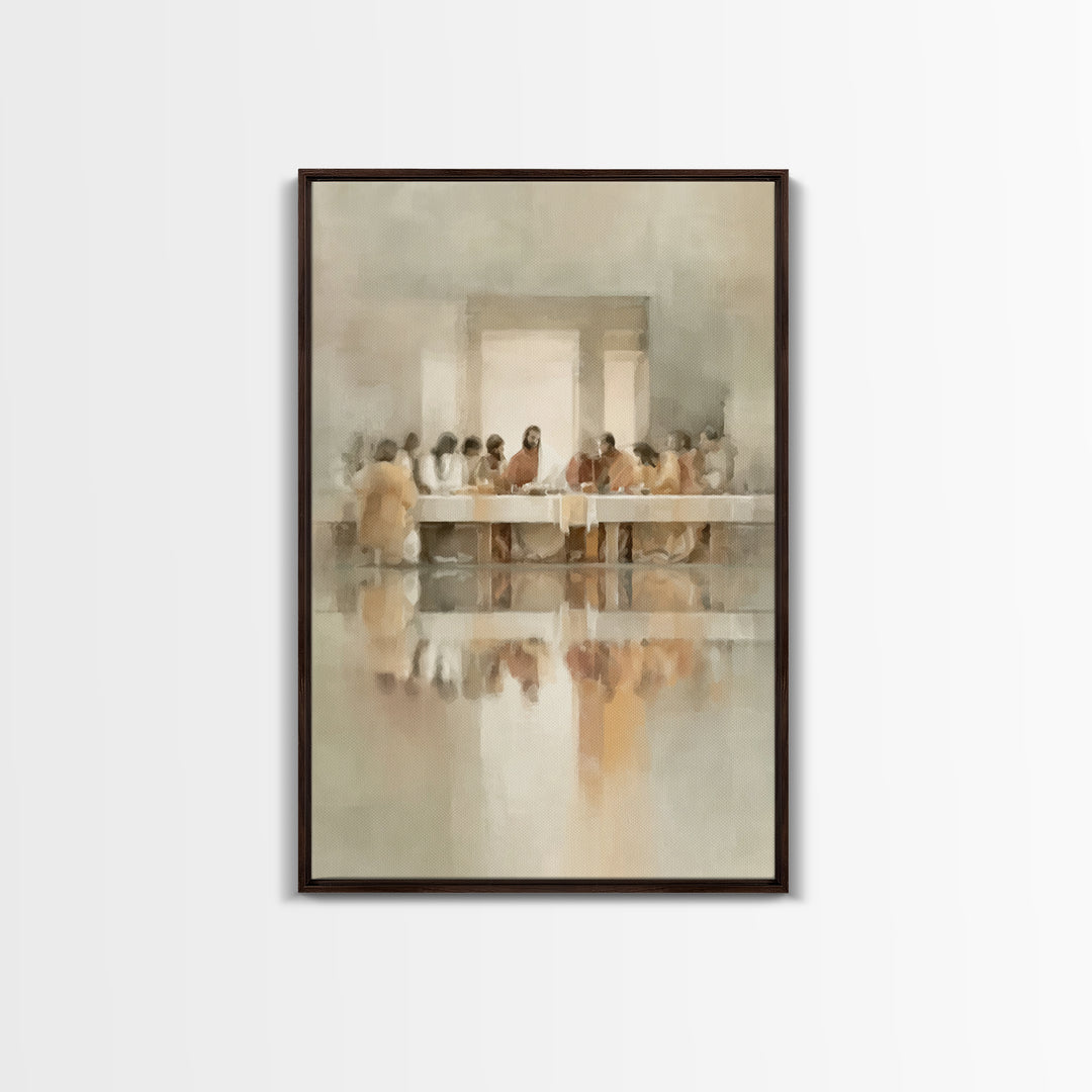 Radiant Communion, Framed Canvas Print, Christian Art Canvas, Christian Wall Art, Jesus Painting, Christian Decorations, Modern Christian A