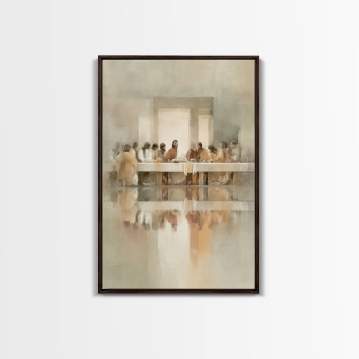 Radiant Communion, Framed Canvas Print, Christian Art Canvas, Christian Wall Art, Jesus Painting, Christian Decorations, Modern Christian A