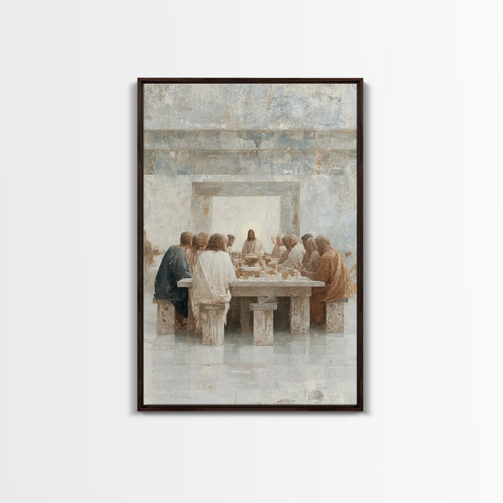 Haven Of Fellowship | Framed Canvas Print | Christian Wall Art | Christian Art Canvas | Vintage Christian Art | Christian Gift | Jesus Pain