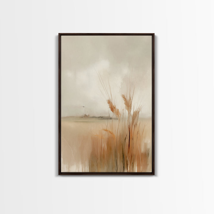 Field Of Promise – Framed Canvas Print – Christian Wall Art – Christian Art Canvas – Minimalist Christian Art – Christian Gift – Christian