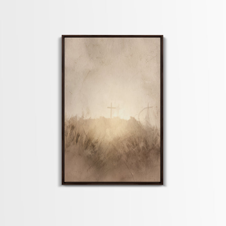 Horizon Of Mercy, Framed Canvas Print, Christian Wall Art, Christian Art Canvas, Abstract Christian Art, Christian Gift, Christian Art Prin