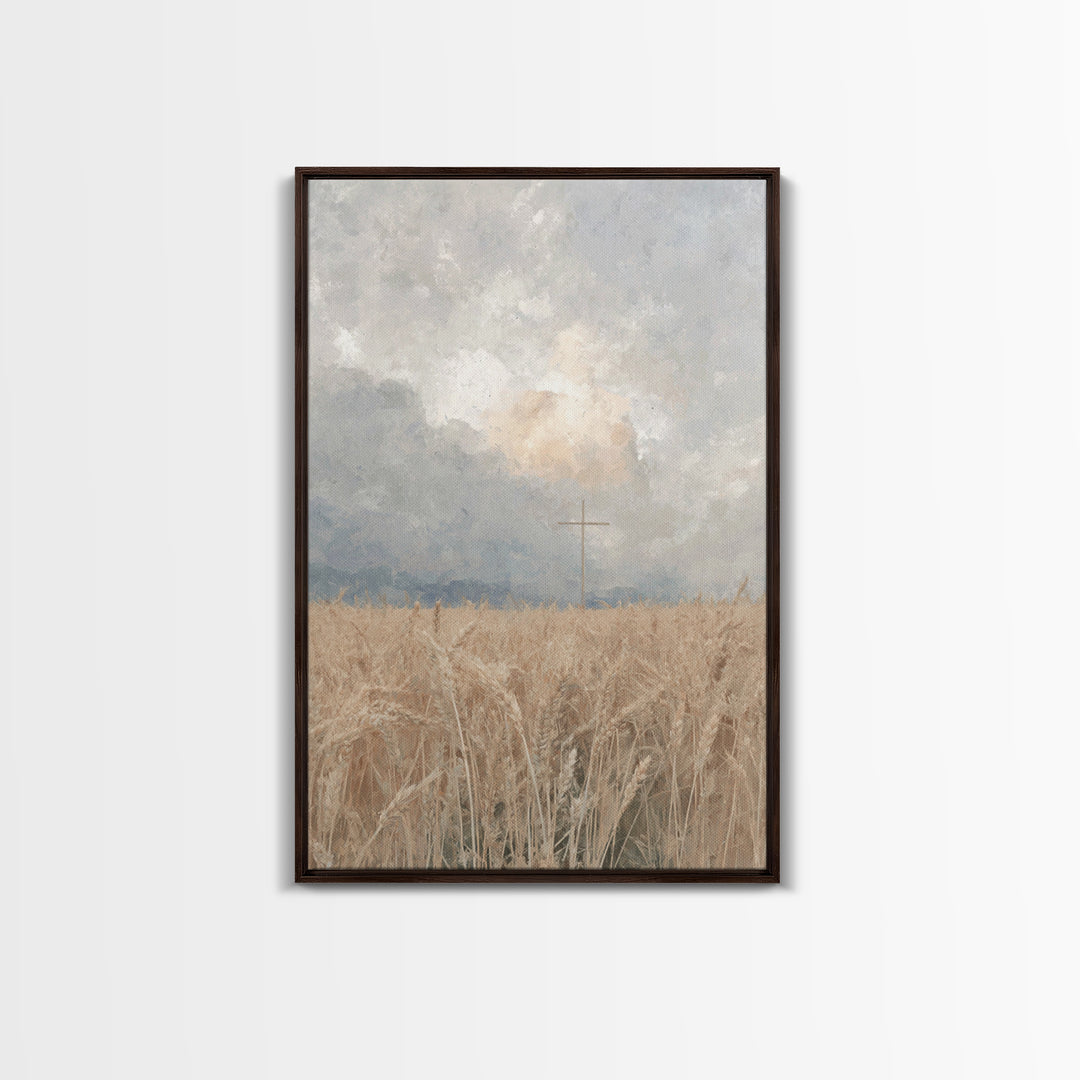 Golden Covenant | Framed Canvas Print | Christian Art Canvas | Christian Wall Art | Subtle Christian Art | Christian Gift | Christian Paint