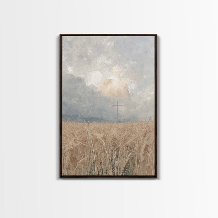 Golden Covenant | Framed Canvas Print | Christian Art Canvas | Christian Wall Art | Subtle Christian Art | Christian Gift | Christian Paint