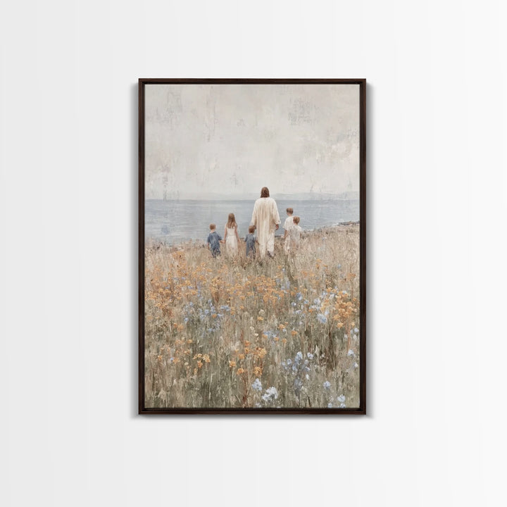 Dawn Of Grace – Framed Canvas Print – Christian Art Canvas – Jesus Painting – Christian Wall Art – Christmas Art – Christian Gift Ideas – P