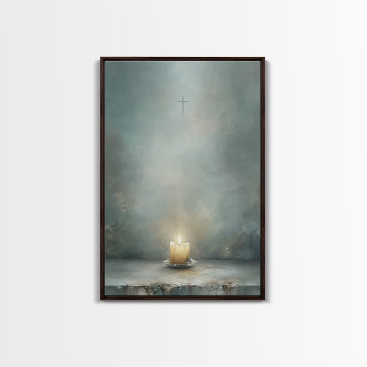 Star of Promise | Framed Canvas Print | Christian Wall Art | Christmas Art | Christian Decorations | Christian Christmas Decor | Christian