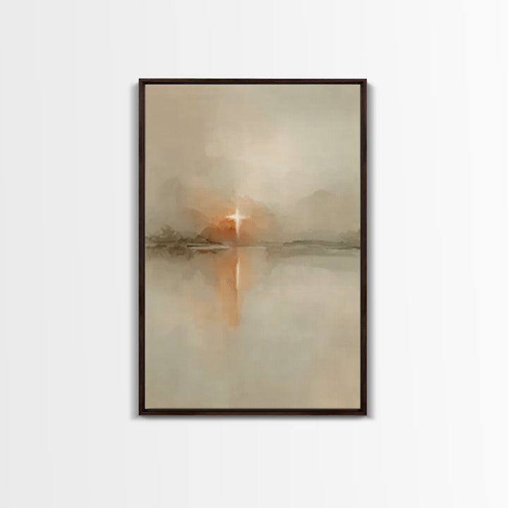 Heavenly Snow Path – Framed Canvas Print – Christian Art Canvas – Christmas Wall Art – Christian Christmas Art – Christian Wall Art – Chris