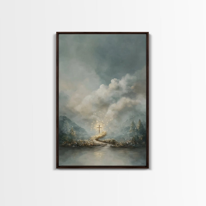 Path Of Glory – Framed Canvas Print – Christian Wall Art – Christian Art Canvas – Christian Paintings – Moody Christian Art