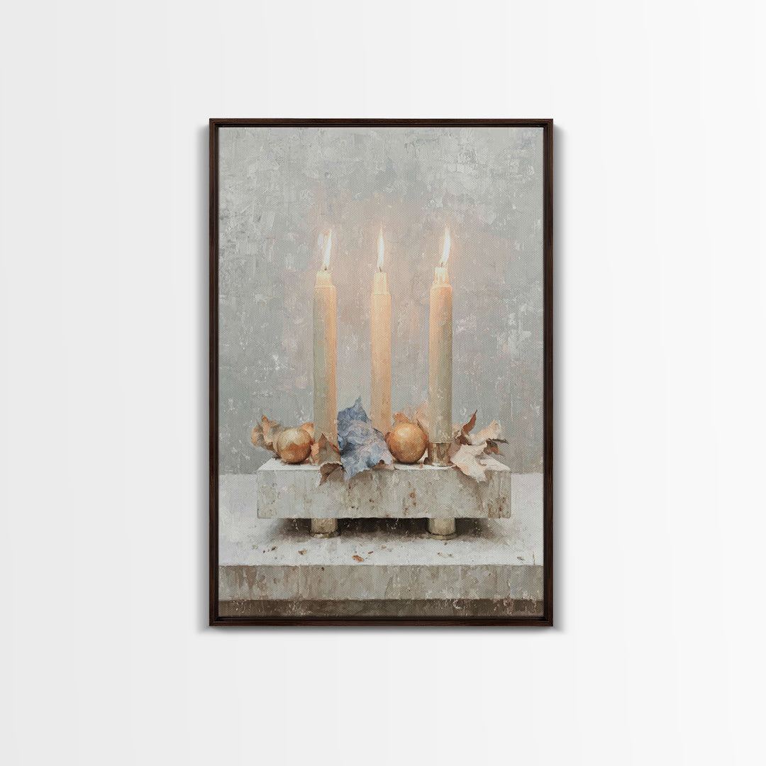 Threefold Blessing - Framed Canvas Print - Christian Christmas Art - Christmas Art - Christian Art Canvas - Christian Decor - Christian Wal