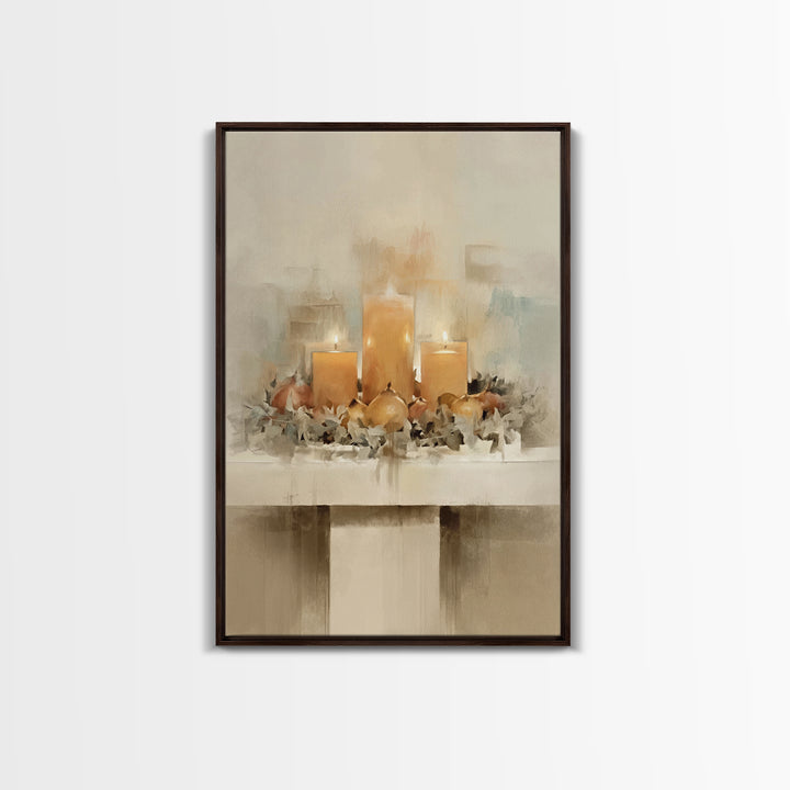 Advent Gathering - Framed Canvas Print - Christian Christmas Art - Christian Art Canvas - Christian Decor - Christmas Art - Christian Wall