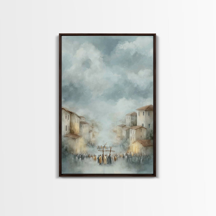 Valley Of Witness – Framed Canvas Print – Christian Art Canvas – Christian Wall Art – Modern Christian Painting – Christian Gift – Unique C