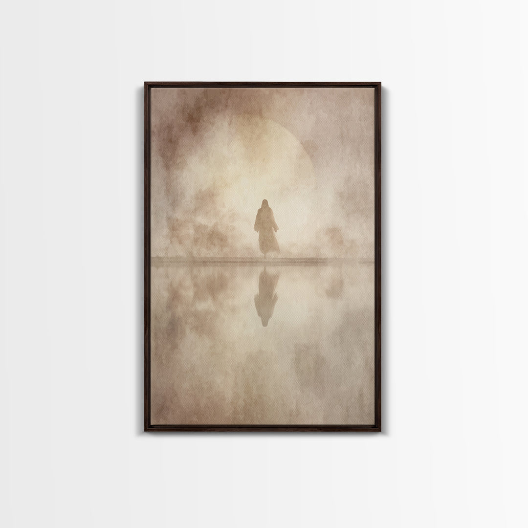 Sacred Horizon – Framed Canvas Print – Jesus Painting – Christian Wall Art – Christian Art Canvas – Christian Gift – Christian Decor