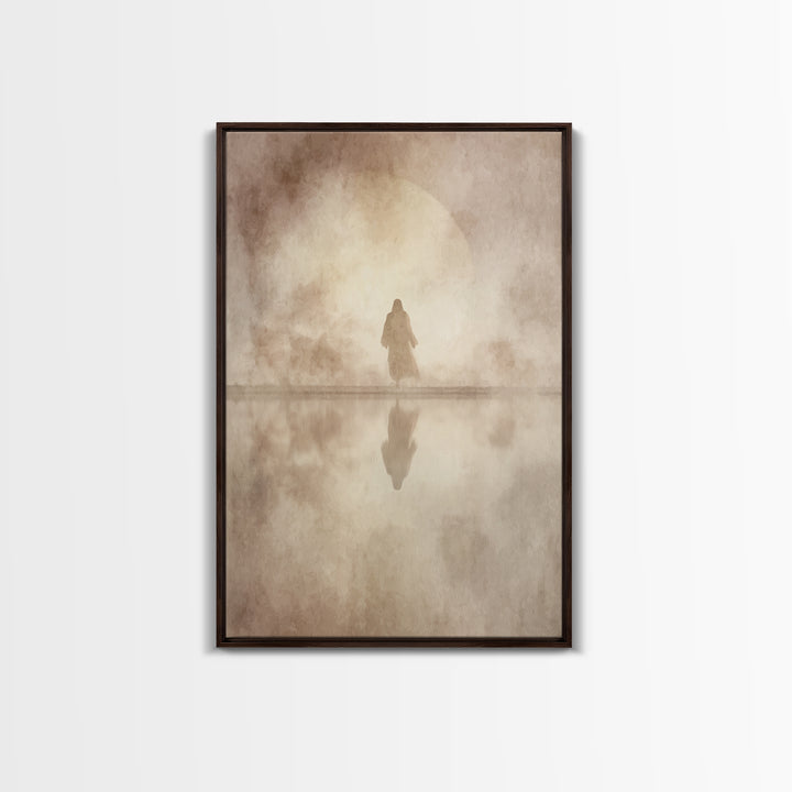 Sacred Horizon – Framed Canvas Print – Jesus Painting – Christian Wall Art – Christian Art Canvas – Christian Gift – Christian Decor