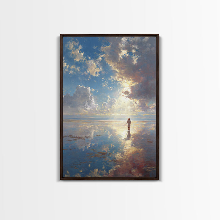 Radiant Promise | Framed Canvas Print | Christian Wall Art | Christian Art Canvas | Christian Gift | Jesus Painting | Christian Decor