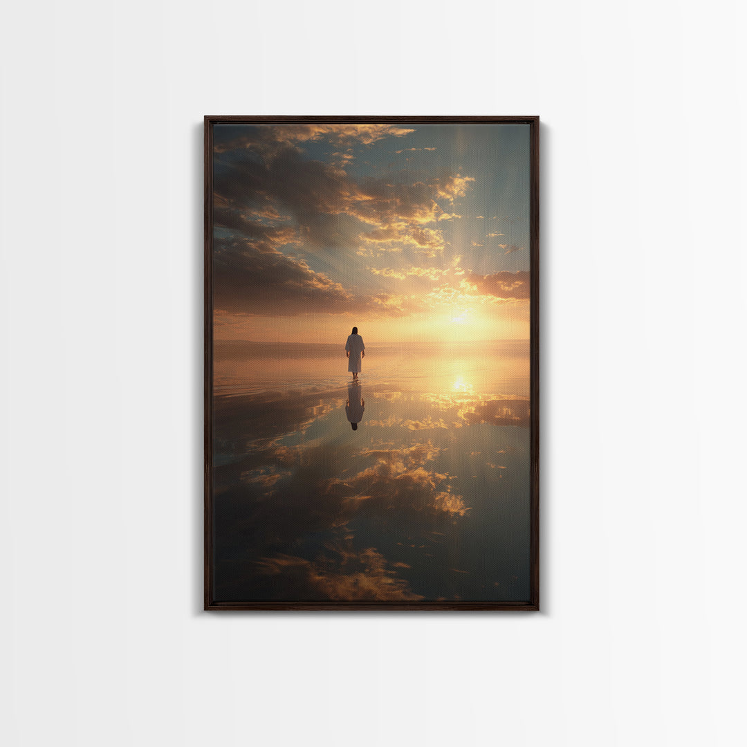 Celestial Path – Framed Canvas Print – Christian Art Canvas – Christian Wall Art – Christian Decor – Jesus Painting – Christian Gift