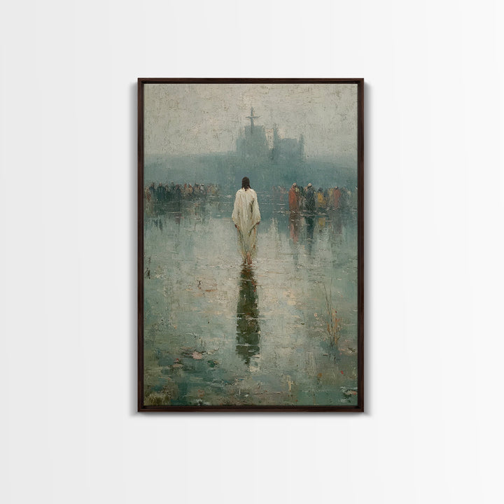 Silent Majesty, Framed Canvas Print, Christian Art Canvas, Christian Wall Art, Christian Gift, Jesus Painting, Christian Decor