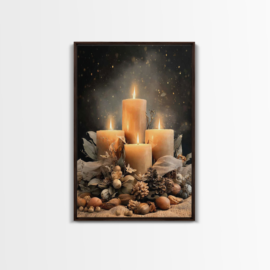 Gifts Of Illumination - Framed Canvas Print - Christian Art Canvas - Christian Decor - Christian Christmas Art - Christian Wall Art - Chris