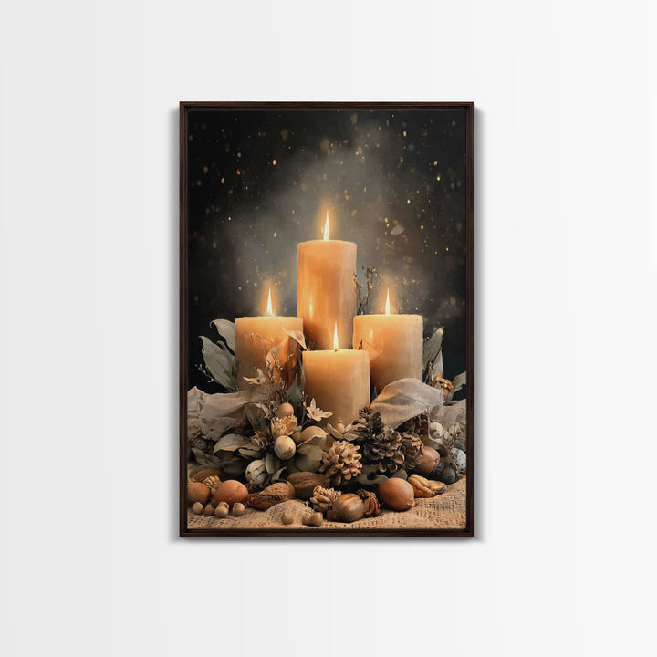 Gifts Of Illumination - Framed Canvas Print - Christian Art Canvas - Christian Decor - Christian Christmas Art - Christian Wall Art - Chris