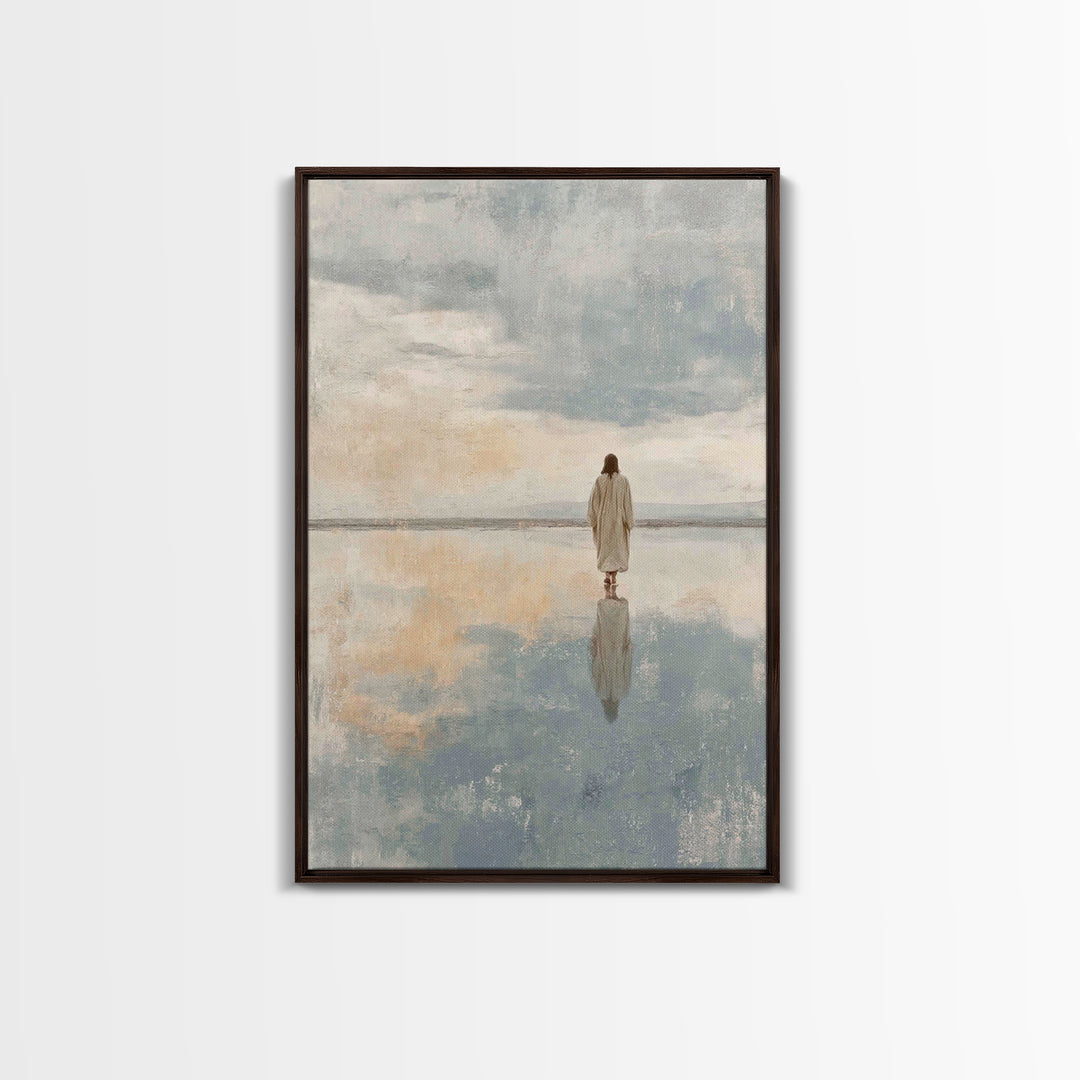 Calm Reverence | Framed Canvas Print | Christian Decor | Christian Art Canvas | Christian Gift | Christian Wall Art | Jesus Painting