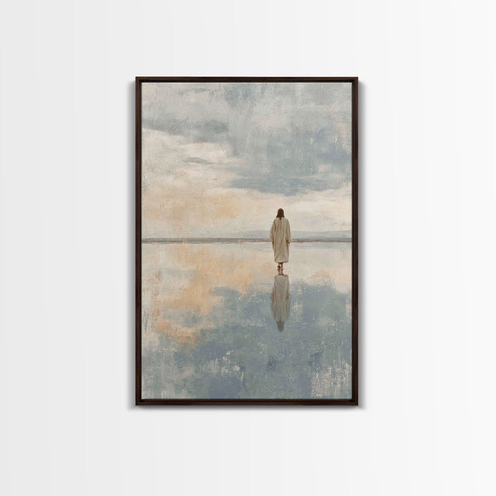 Calm Reverence | Framed Canvas Print | Christian Decor | Christian Art Canvas | Christian Gift | Christian Wall Art | Jesus Painting