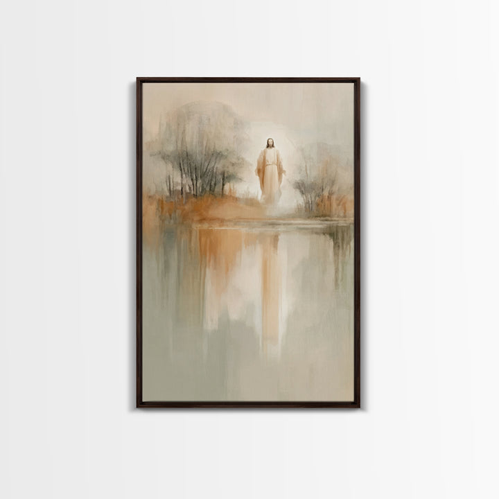 Radiant Messiah – Framed Canvas Print – Christian Wall Art – Jesus Painting – Vintage Christian Art – Christian Art Canvas – Christian Chri