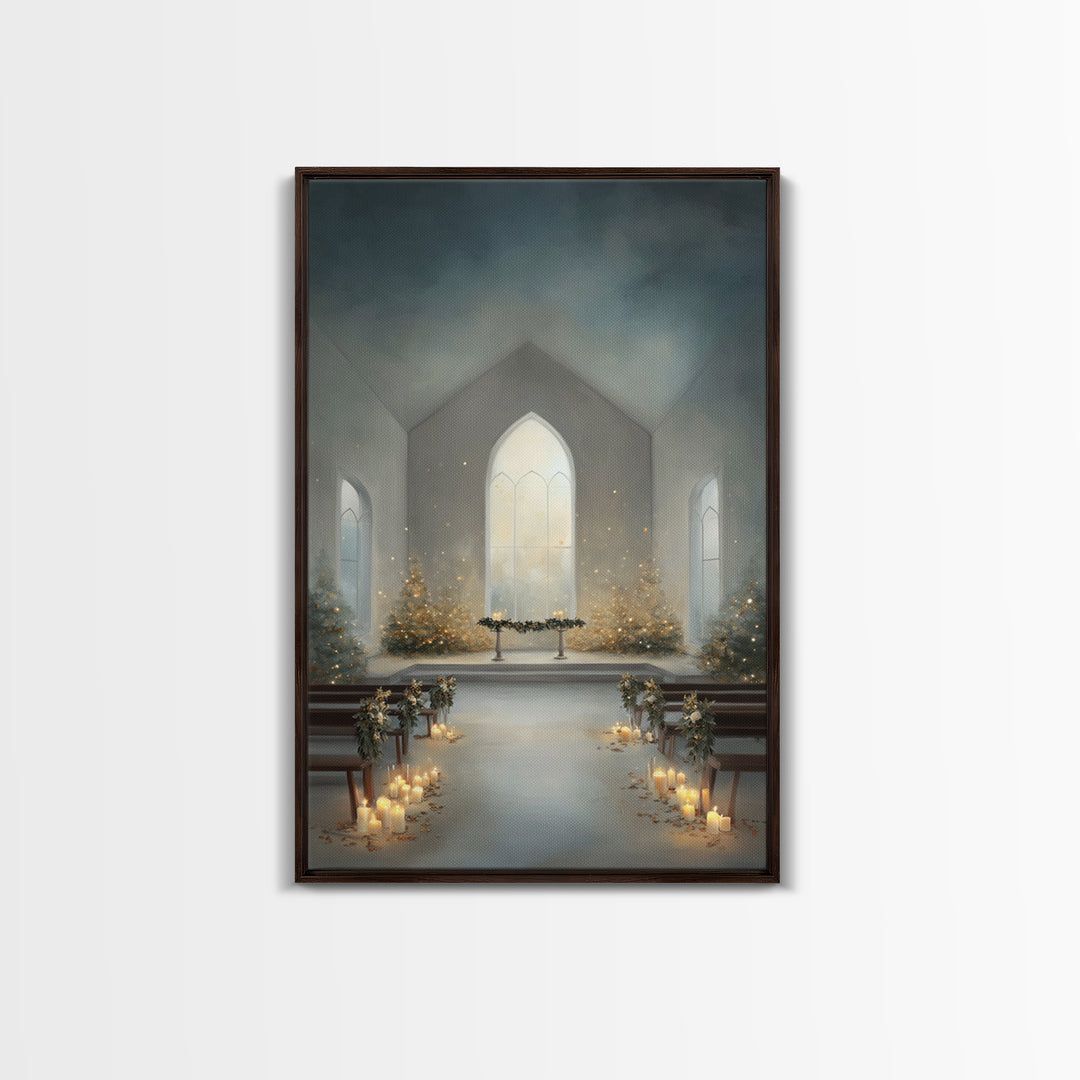 Sanctified Dawn – Framed Canvas Print – Christian Art – Christian Wall Art – Christmas Art Prints – Christian Art Canvas – Christian Christ