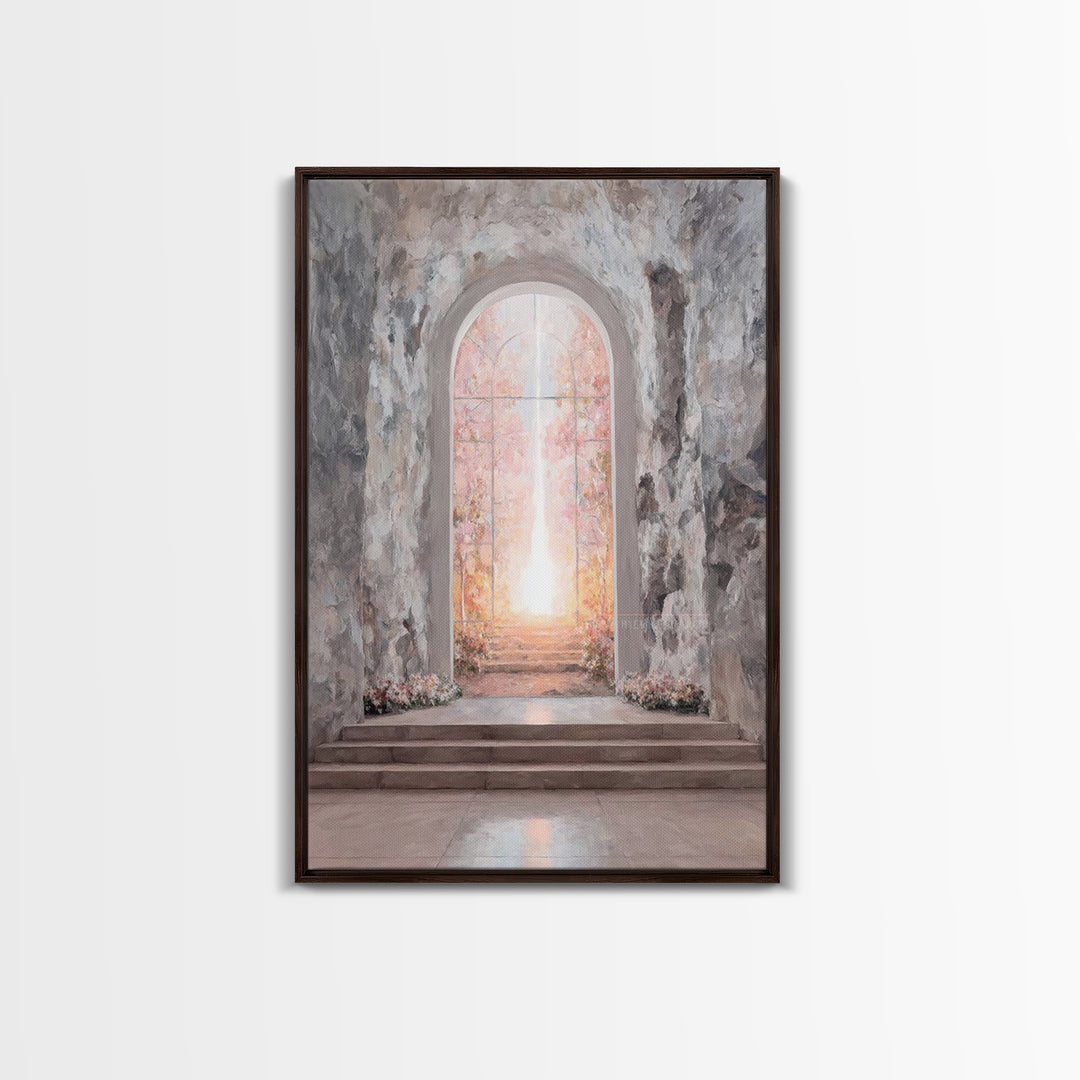 Gate Of Dawn – Framed Canvas Print – Christian Wall Art – Large Christian Art – Christian Art Canvas – Subtle Christian Art – Christian Dec