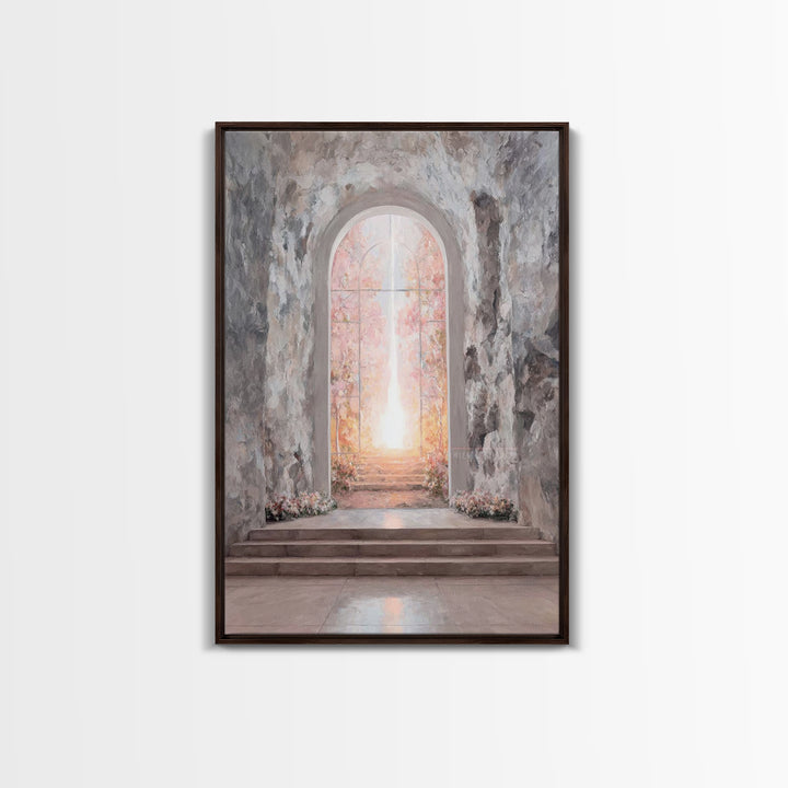 Gate Of Dawn – Framed Canvas Print – Christian Wall Art – Large Christian Art – Christian Art Canvas – Subtle Christian Art – Christian Dec