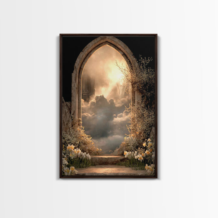 Clouds Of Promise – Framed Canvas Print – Christian Art Canvas – Christian Wall Art – Moody Christian Art – Christian Decor – Christian Art