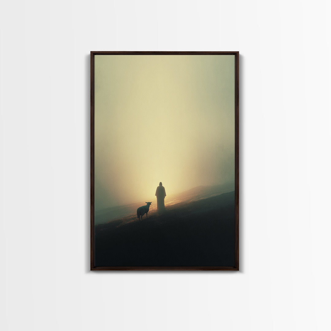 Dawn of Grace – Framed Canvas Print – Christian Art Canvas – Christian Wall Art – Jesus Painting – Large Christian Painting