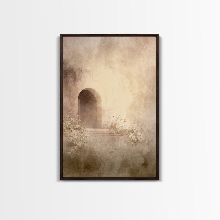 Quiet Redemption – Framed Canvas Print – Christian Art Canvas – Christian Wall Art – Jesus Painting – Subtle Christian Art