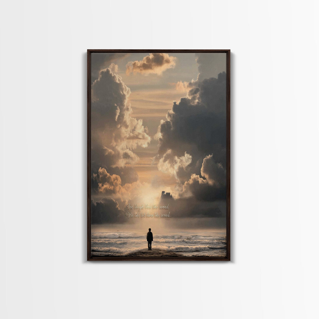 Path Of Wonder – Framed Canvas Print – Christian Wall Art – Christian Art Canvas – Jesus Painting – Christian Decor – Christmas Art