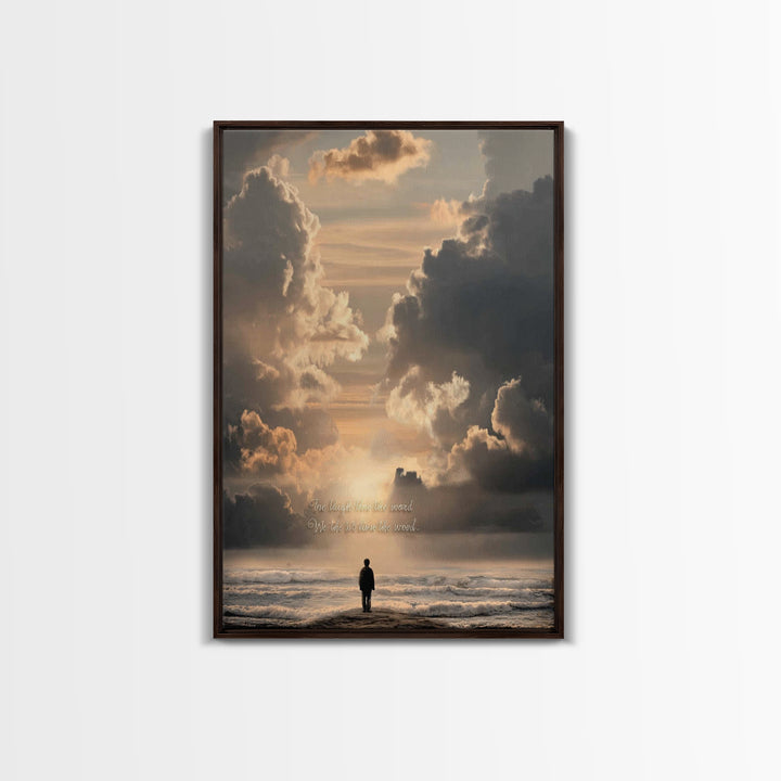Path Of Wonder – Framed Canvas Print – Christian Wall Art – Christian Art Canvas – Jesus Painting – Christian Decor – Christmas Art