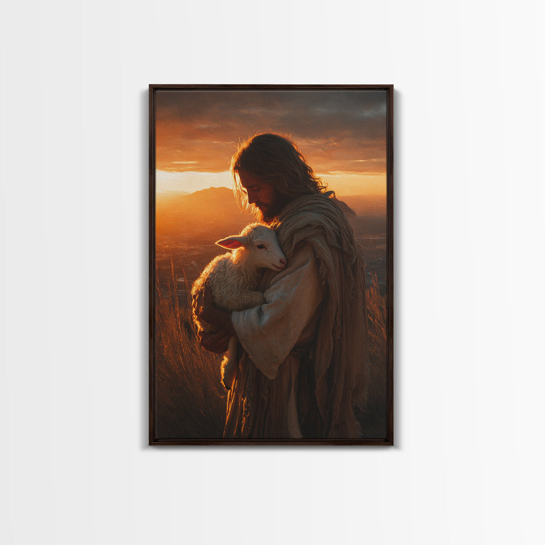 Paths Of Faith | Framed Canvas Print | Christian Wall Art | Jesus Painting | Large Christian Painting | Christian Decoration
